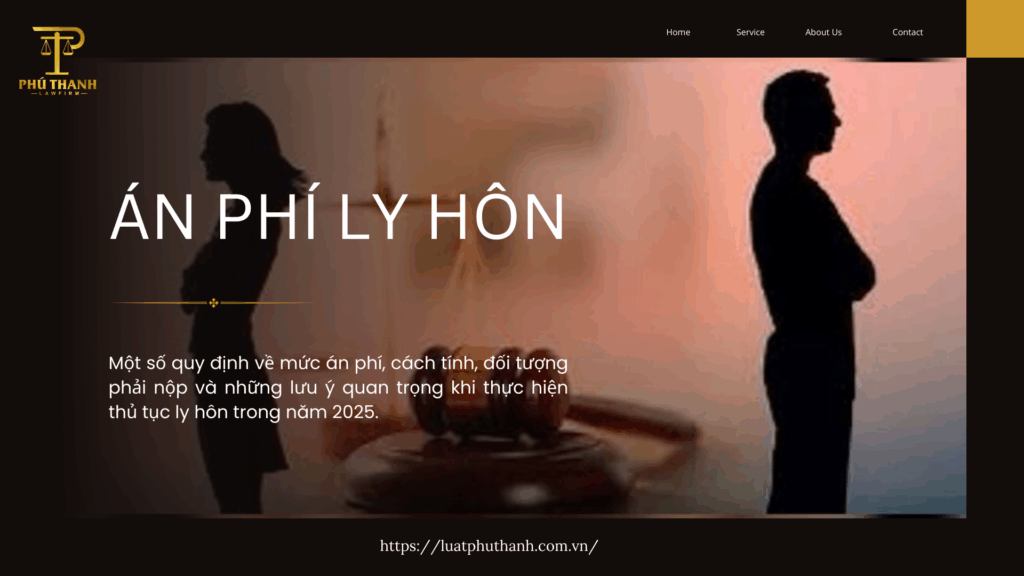 Một số quy định về án phí ly hôn năm 2025