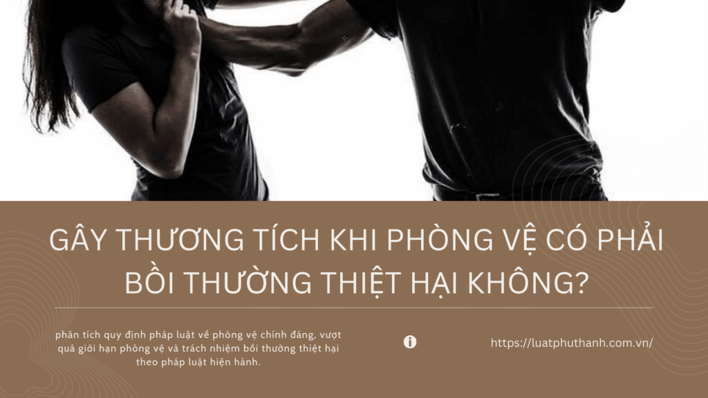 Gây thương tích khi phòng vệ có phải bồi thường thiệt hại không?