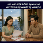 Trường hợp nào hợp đồng tặng cho quyền sử dụng đất bị vô hiệu?